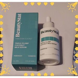 NIB~BEAUTY STAT Triple Plump Coconut Milk Serum~1.7 fl. oz.~